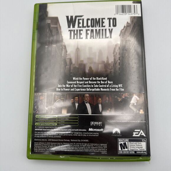 The Godfather: The Game (Original Xbox) CIB COMPLETE & TESTED with MAP - Picture 2 of 8